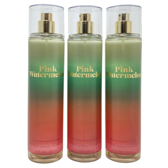 Bath and Body Works Pink Watermelon Gift Set Trio - Includes Fine Fragrance Mist - Full Size