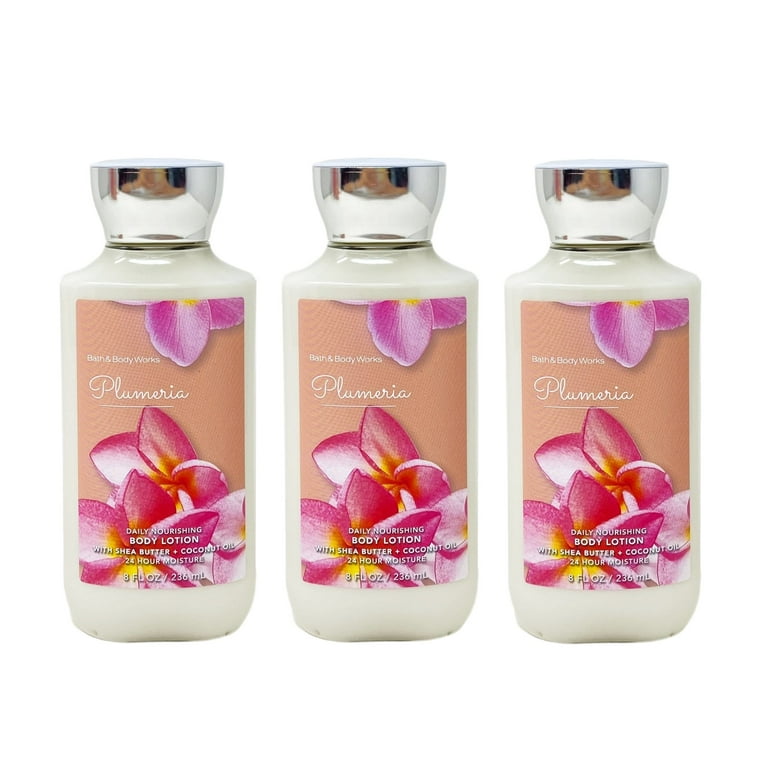 Bath and Body Works Plumeria 3 Piece Daily Nourishing Body Lotion