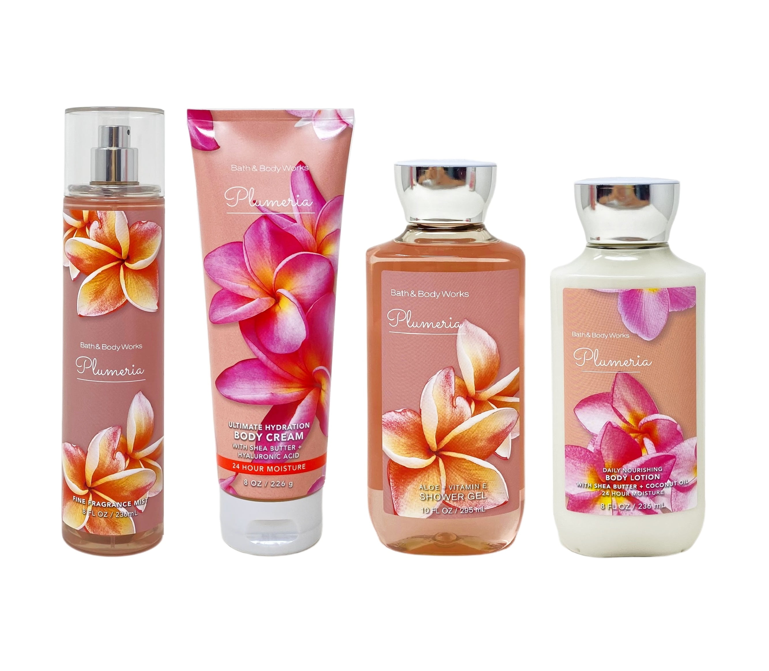 Bath and Body Works Plumeria Fragrance Mist, Body Cream, Body Lotion
