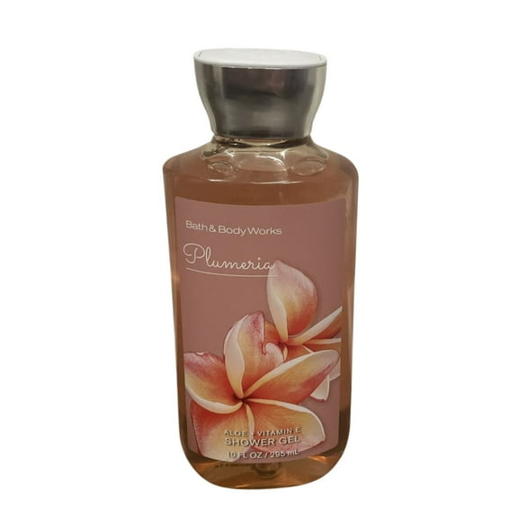 Bath and Body Works Plumeria Shower Gel with Aloe+Vitamin E (10 FL OZ / 295 mL)