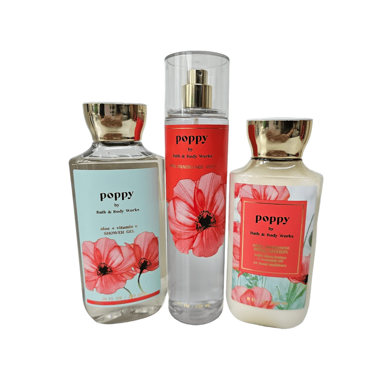Amazon.com : Bath & Body Works Poppy 3-Piece Bundle 8oz Body