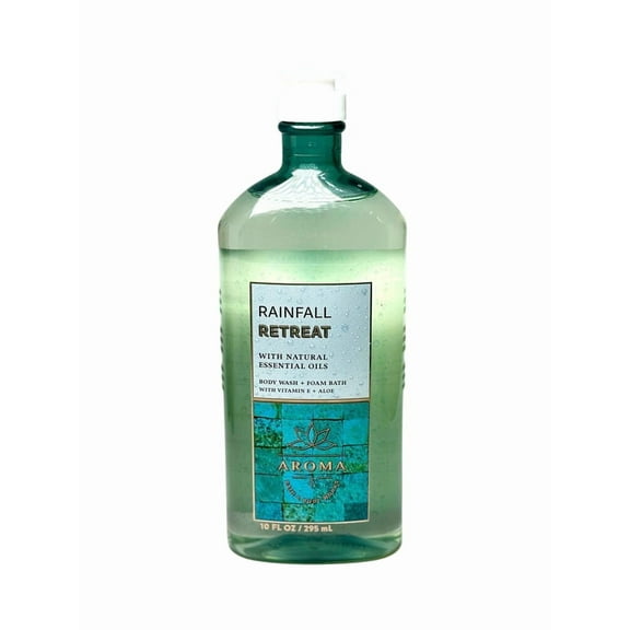Bath and Body Works Rainfall Retreat Body Wash + Foam Bath with Vitamin E + Aloe (10 FL OZ / 295 mL)