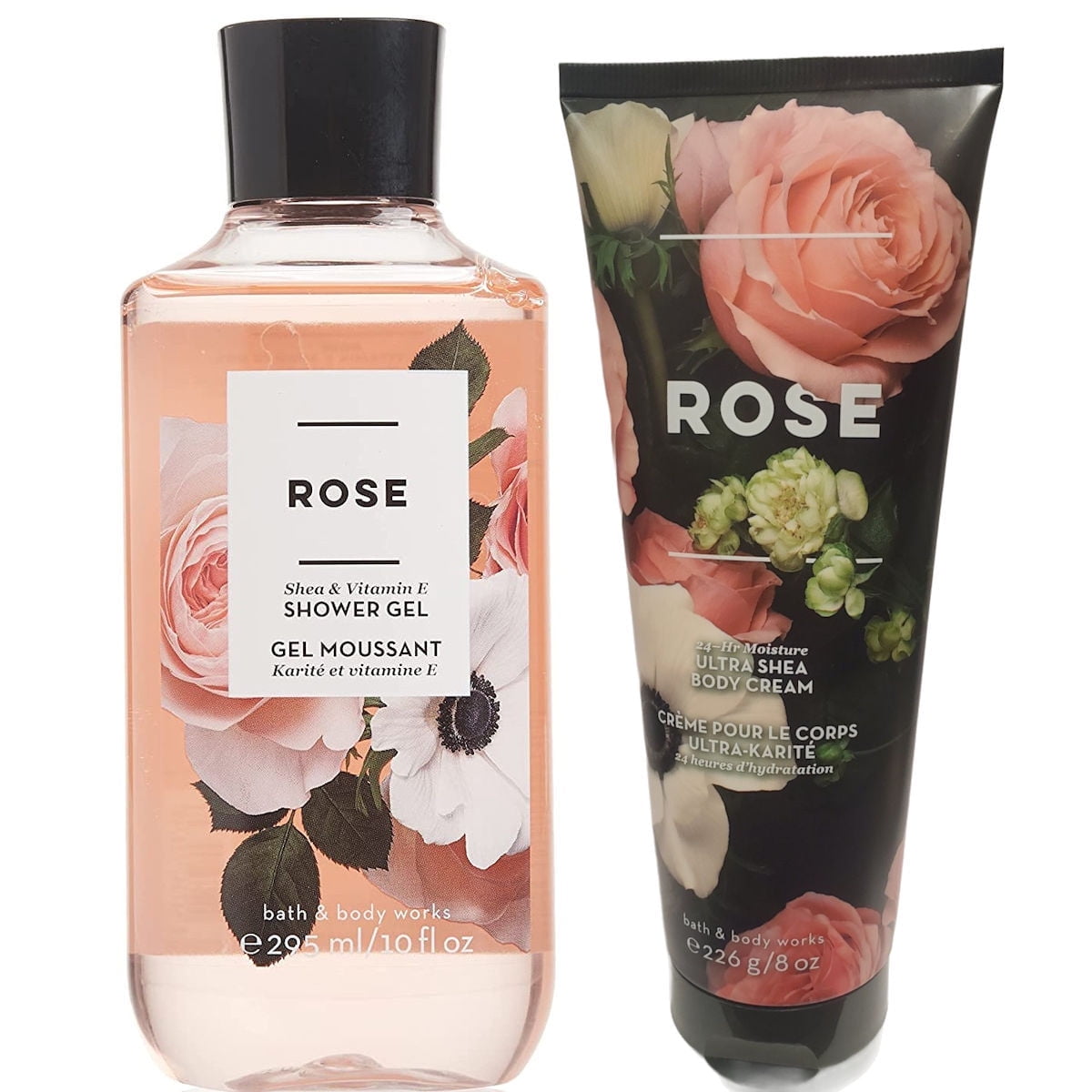 Bath and Body Works Rose Ultra Shea Body Cream 8oz Shower Gel