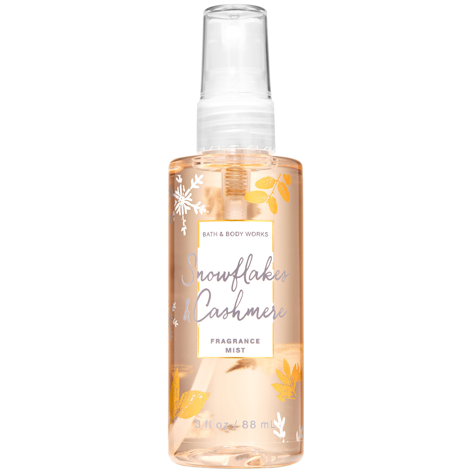 Bath and Body Works SNOWFLAKES & CASHMERE Travel Size Fine Fragrance ...