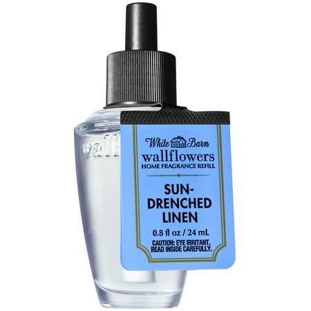 Bath and Body Works SUN-DRENCHED LINEN Wallflowers Home Fragrance Refill 0.8 Fluid Ounce