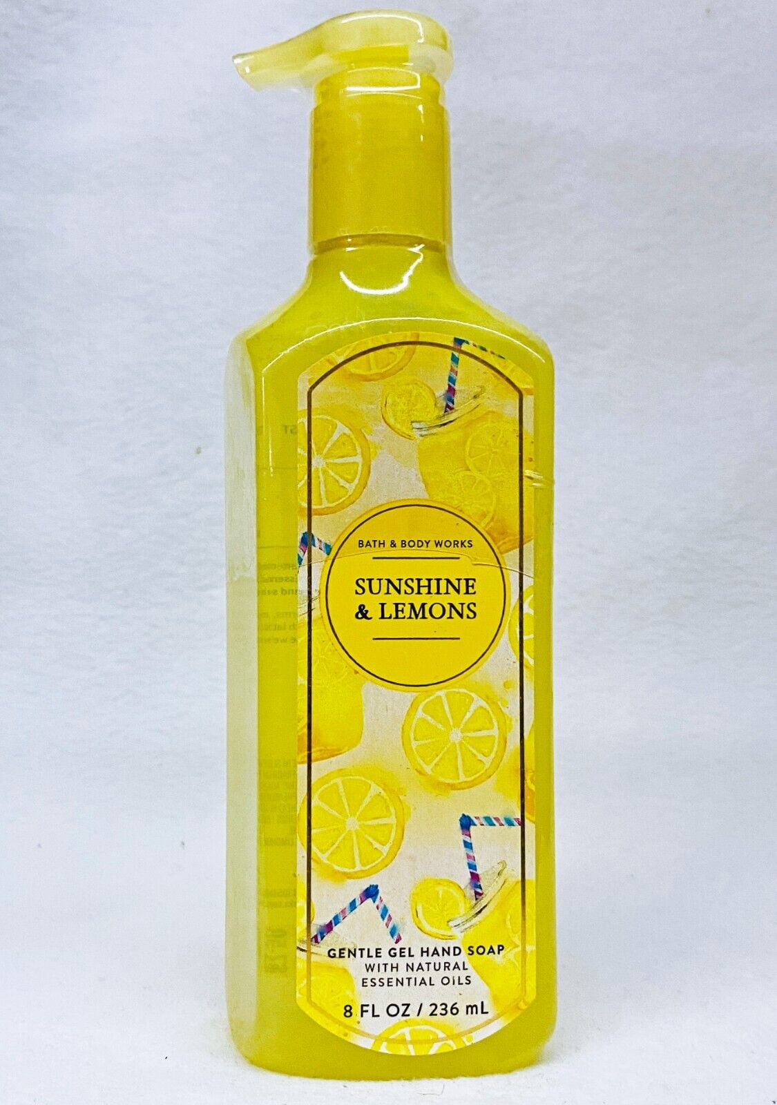 Bath and Body Works SUNSHINE & LEMONS GENTLE GEL Hand Soap 8FL/OZ