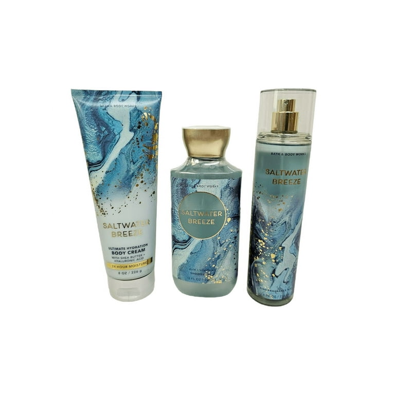 Bath and Body Works Saltwater Breeze Ocean Fragrance Set Shower