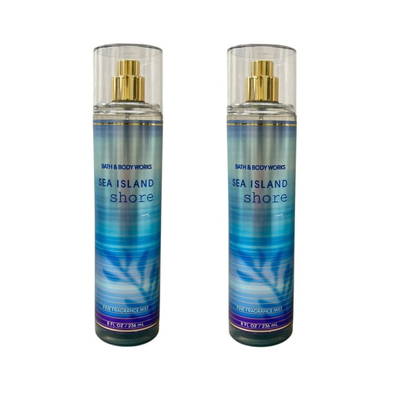 Bath and Body Works Sea Island Shore Fine Fragrance Mist 8 fl oz 2 Pack