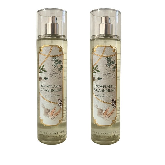 Bath and Body Works Snowflakes & Cashmere Fragrance Mist Set
