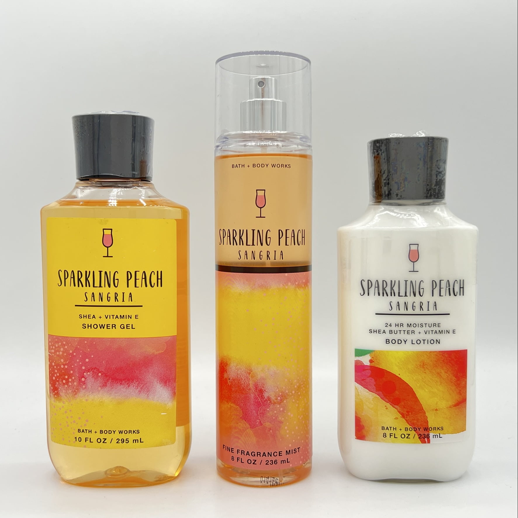 Bath and Body Works Sparkling Peach Sangria Shower Gel, Fine Fragrance