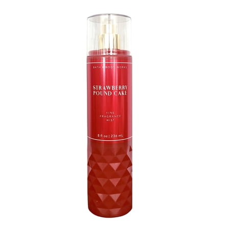 Bath and Body Works Strawberry Pound Cake Fine Fragrance Body Mist Spray 8 oz