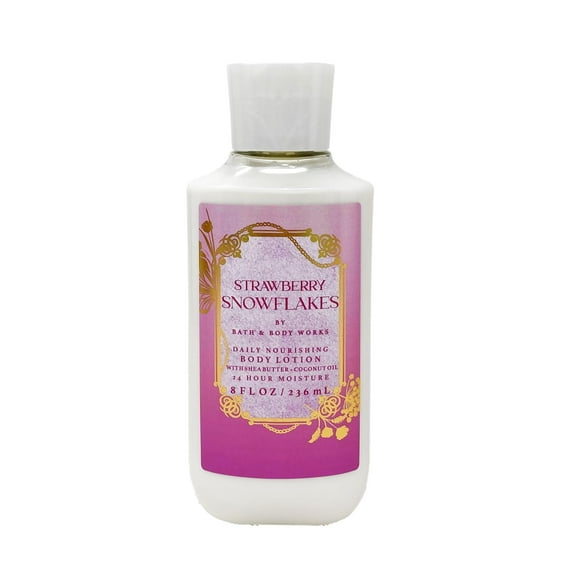 Bath and Body Works Strawberry Snowflakes Daily Nourishing Body Lotion 8oz