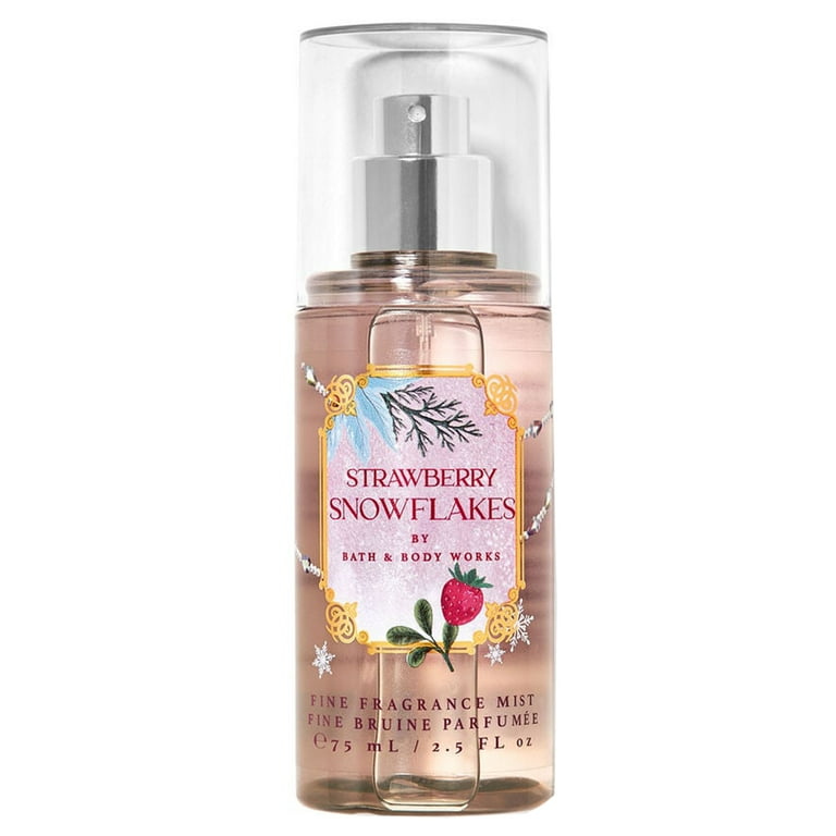 Bath and Body Works Strawberry Snowflakes Travel Size Fine
