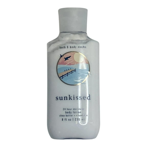Bath and Body Works Sunkissed Body Lotion 24 Hour Moisture W Shea Butter & Vitamin E (8 FL OZ / 236 mL)