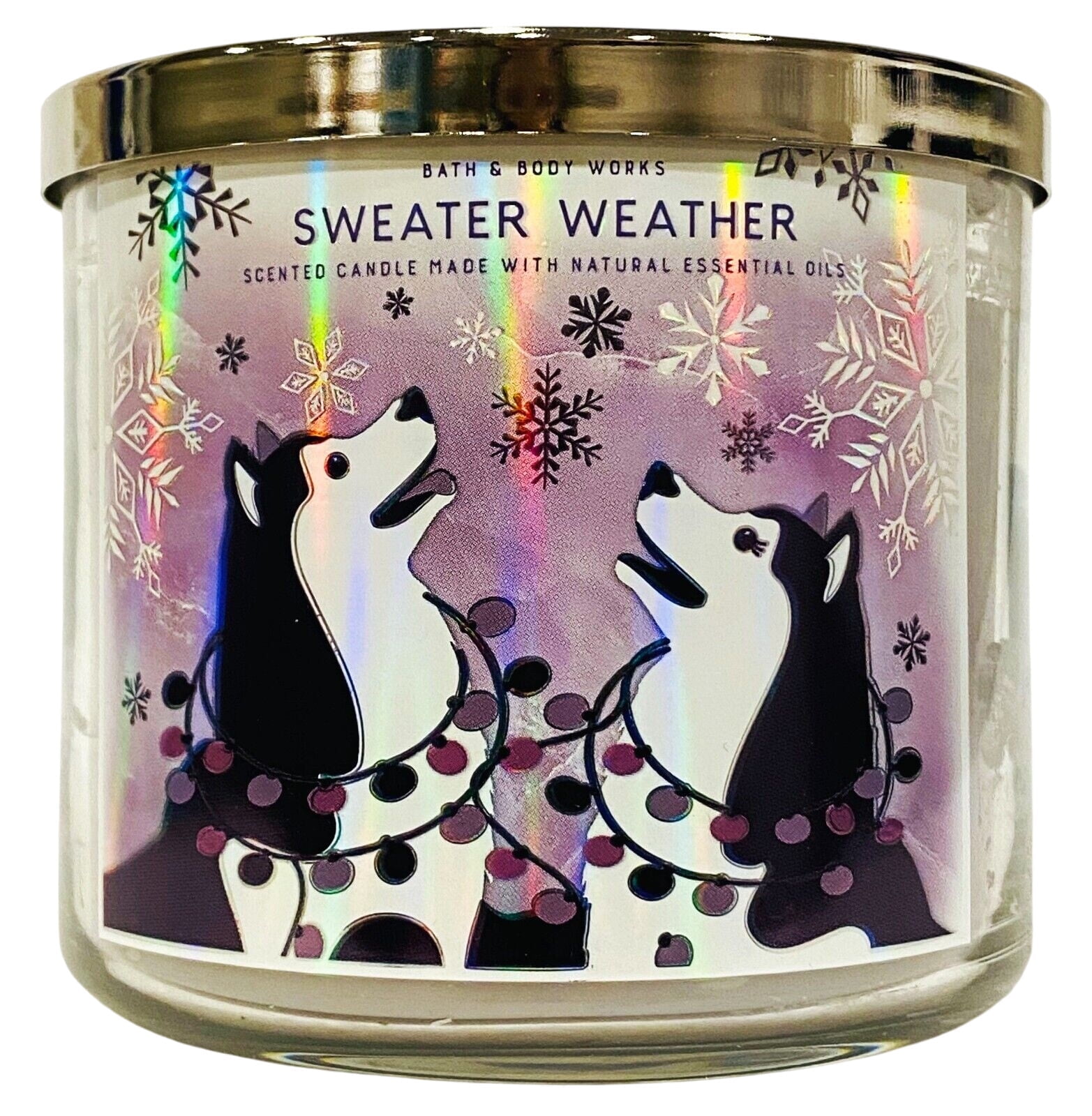 Bath and Body Works - Sweater Weather Scented 3-Wick Candle with