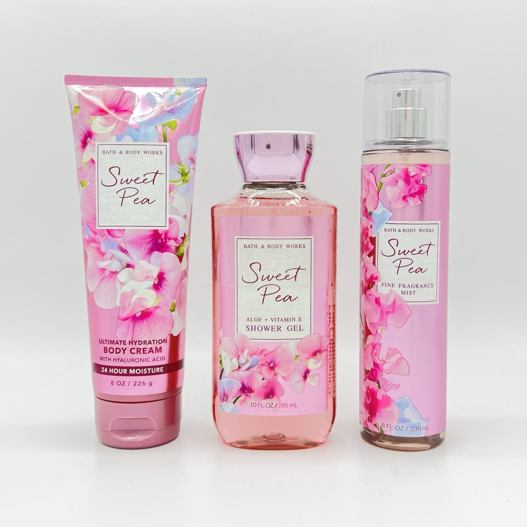 Bath and Body Works Sweet Pea Body Cream, Shower Gel and Fine Fragrance