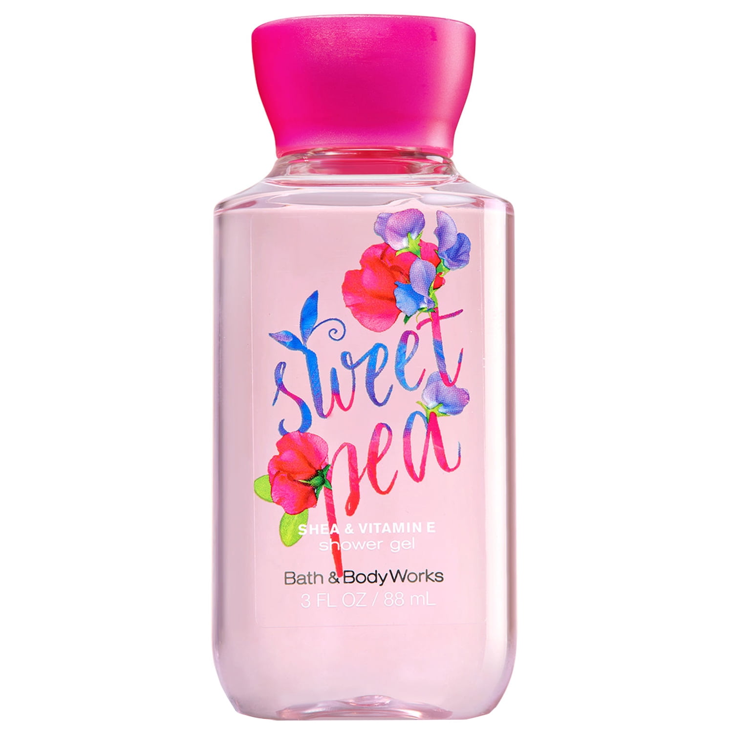 Bath and Body Works Sweet Pea Travel Size Shower Gel 3 Fluid Ounce
