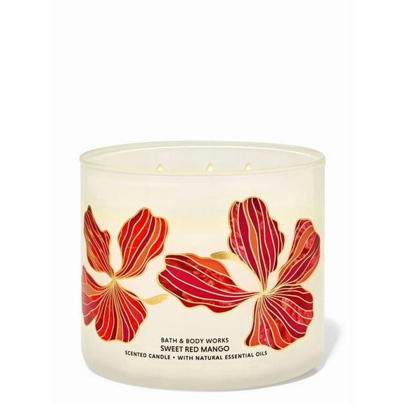 Bath and Body Works Sweet Red Mango 3-Wick Candle (14.5 oz / 411 g)