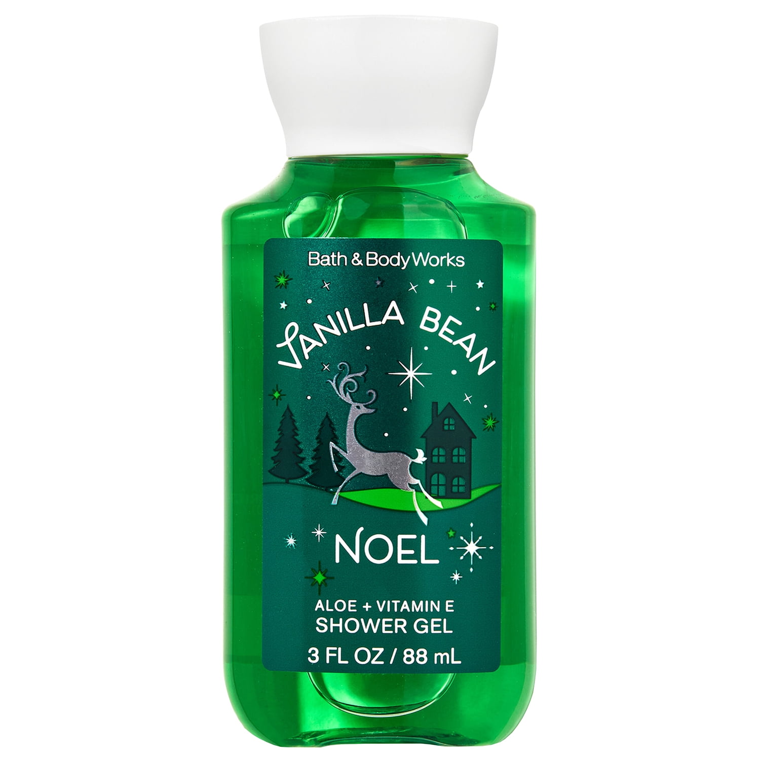 Bath and Body Works VANILLA BEAN NOEL Travel Size Shower Gel 3 Fluid Ounce
