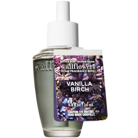 Bath and Body Works VANILLA BIRCH Wallflowers Fragrance Refill 0.8 Fluid Ounce