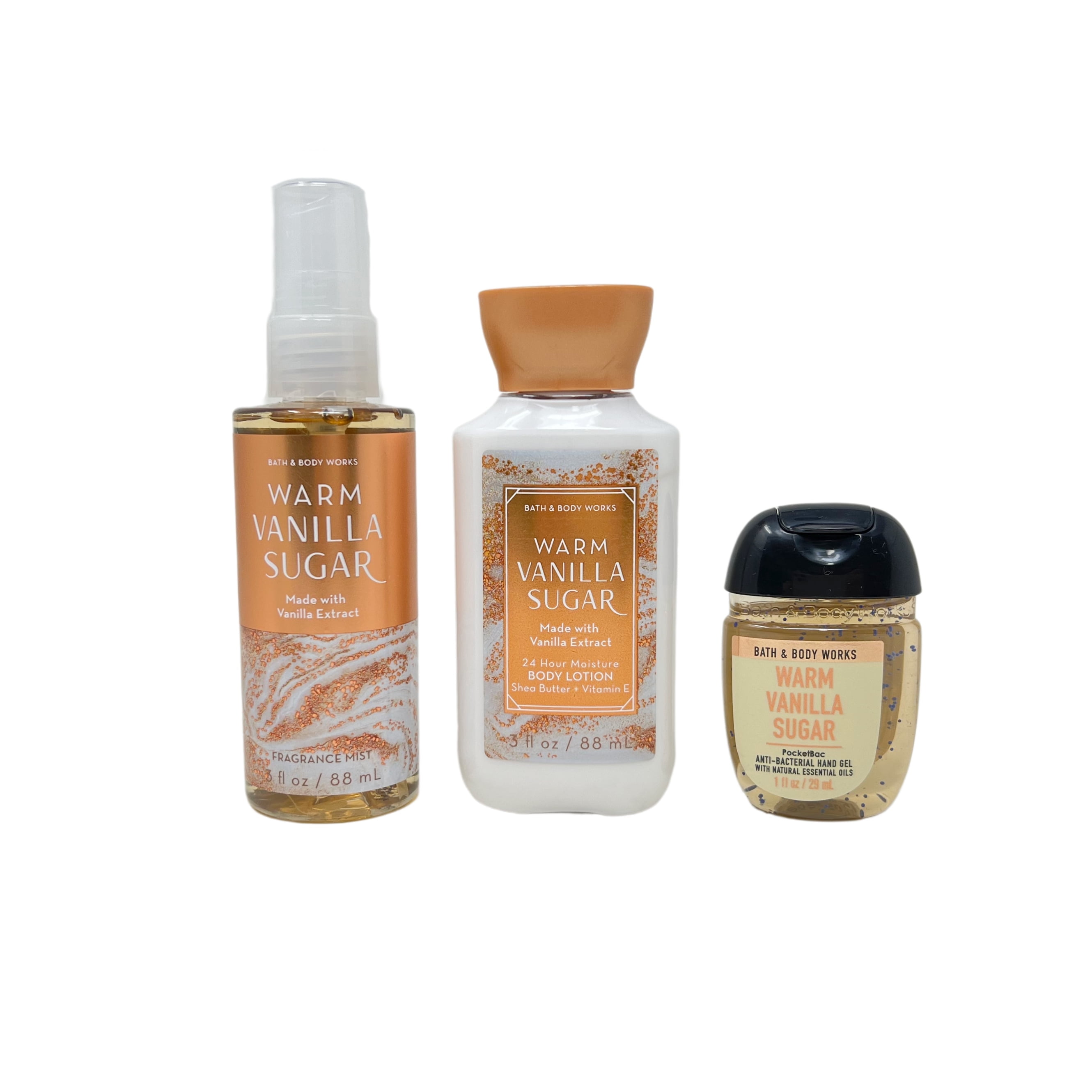 WARM VANILLA SUGAR ボディミスト 3本セット新品 Amazon.com : Bath & Body Works Warm Vanilla Sugar - Trio