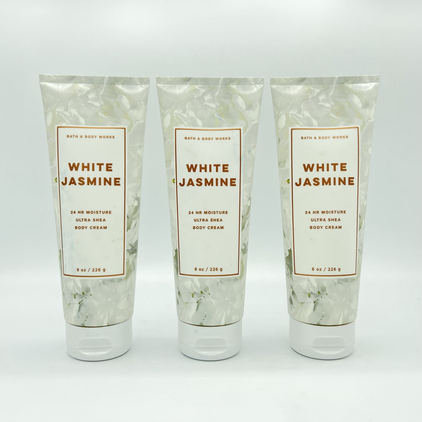 Bath and Body Works White Jasmine 8oz Ultra Shea Body Cream 3Pack