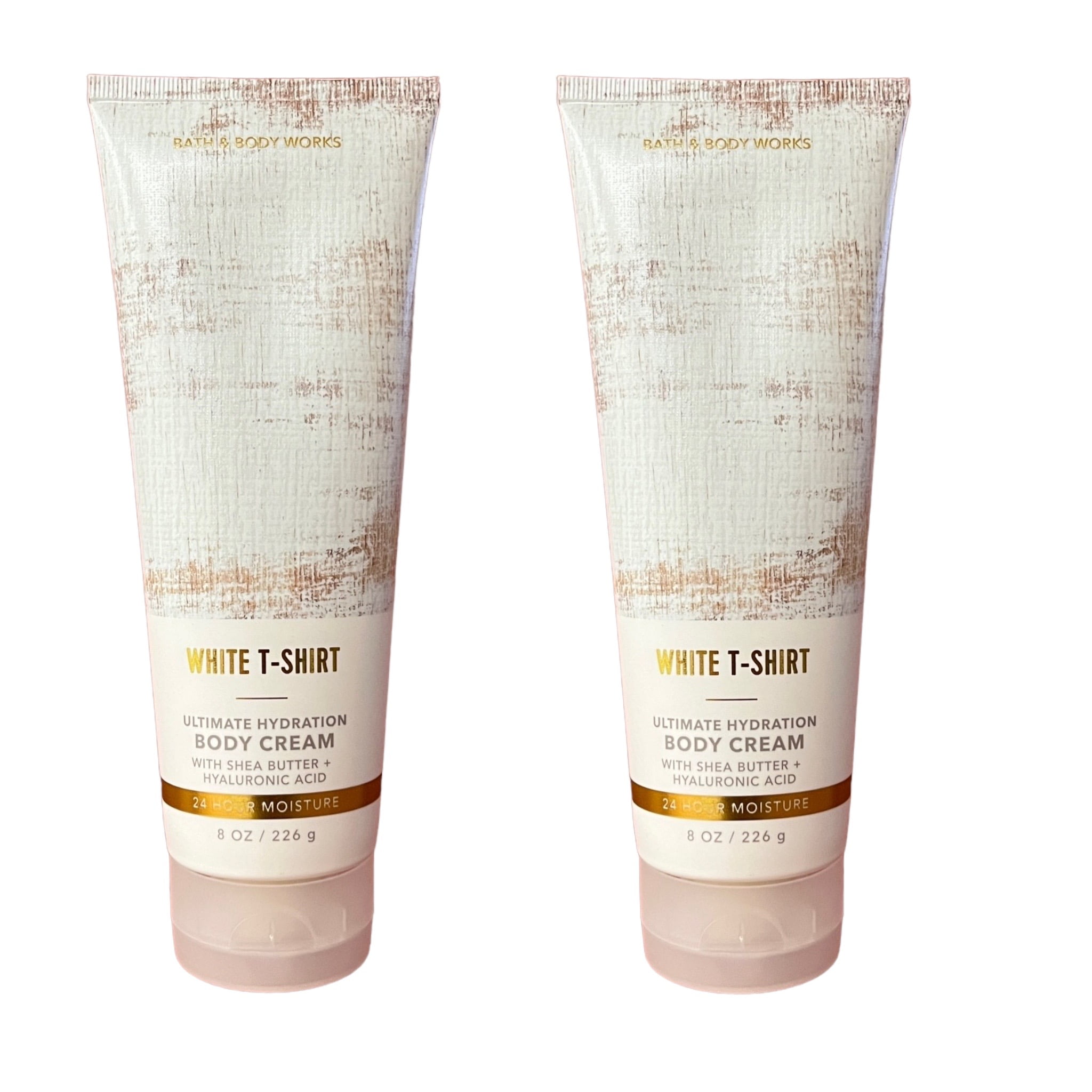 Bath and Body Works White TShirt Ultimate Hydration Body Cream Set 2