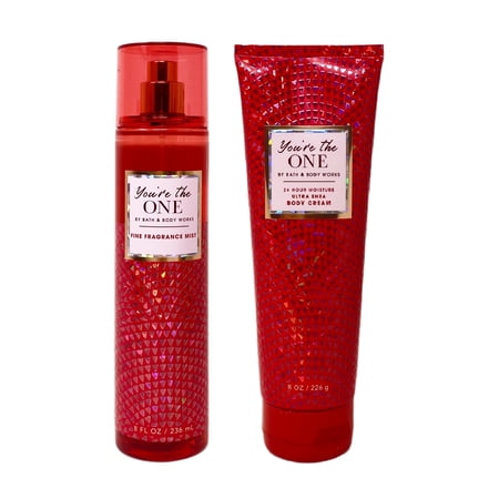 Bath and Body Works You're The One Deluxe Duo Gift Set - Fragrance Mist and Body Cream - Full Size