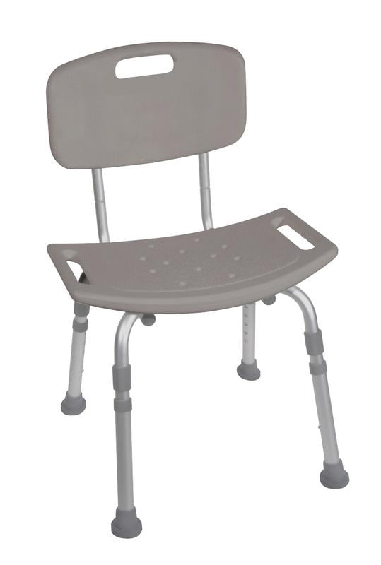 Bath bench with back, KD, 4 each
