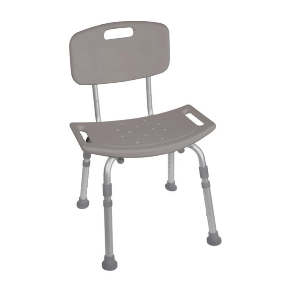 Bath bench with back, KD, 4 each