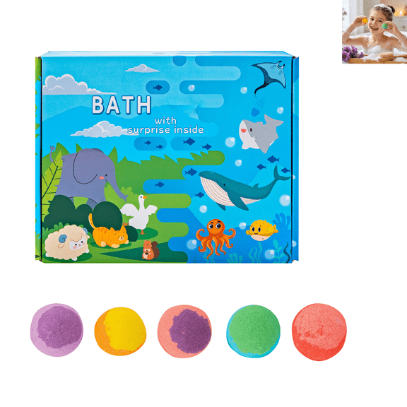 Bath bomb for Kids with Surprise Inside, 20 Pcs Bath bomb, Easter Gifts for Kids, Easter Basket Stuffers, Bubbles for Kids, Bath Toys for Kids