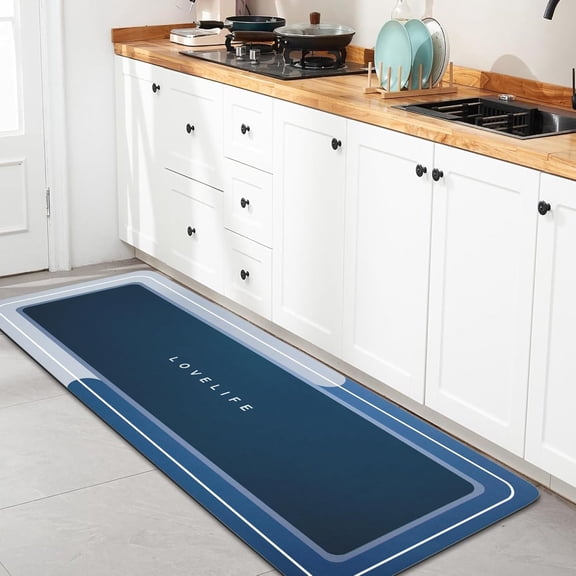 Bath mat Rubber Bathroom Mat-Quick Dry Absorbent Rug Non-Slip Thin Bathroom Rug Instant Dry Magic Bath mats for Bathroom Floor Mat in Front of Bathtub, Sink, Grey,20x27in