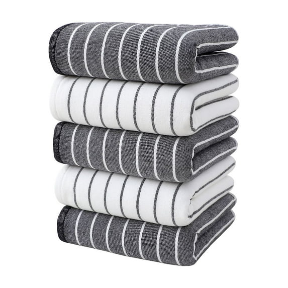 Bath towels,Hand Towels For Bathroom 5 Piece Towel Set Household Super Soft 100% Cotton Towel Set Water Absorbent Skin Friendly Soft Face Towels Washcloths