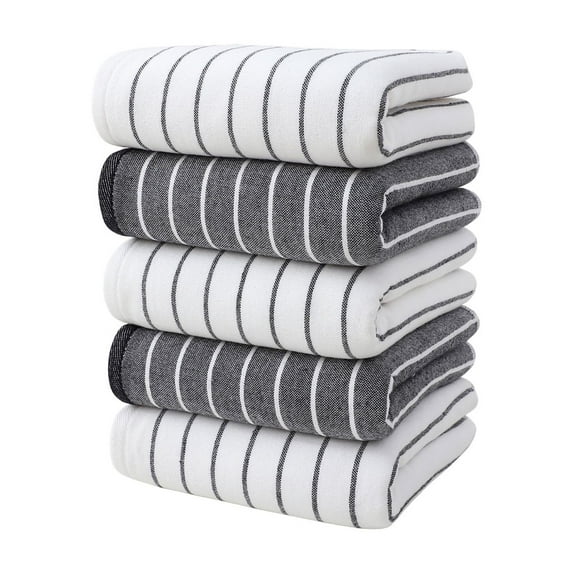 Bath towels,Hand Towels For Bathroom 5 Piece Towel Set Household Super Soft 100% Cotton Towel Set Water Absorbent Skin Friendly Soft Face Towels Washcloths