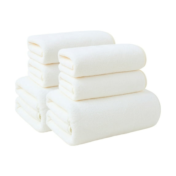 Bath towels Set, Absorbent Soft towels, 6-Piece Household Bath towel Collection, Thick Durable Face and Body towels for Spa, Bathroom, Pool, and Beach Use