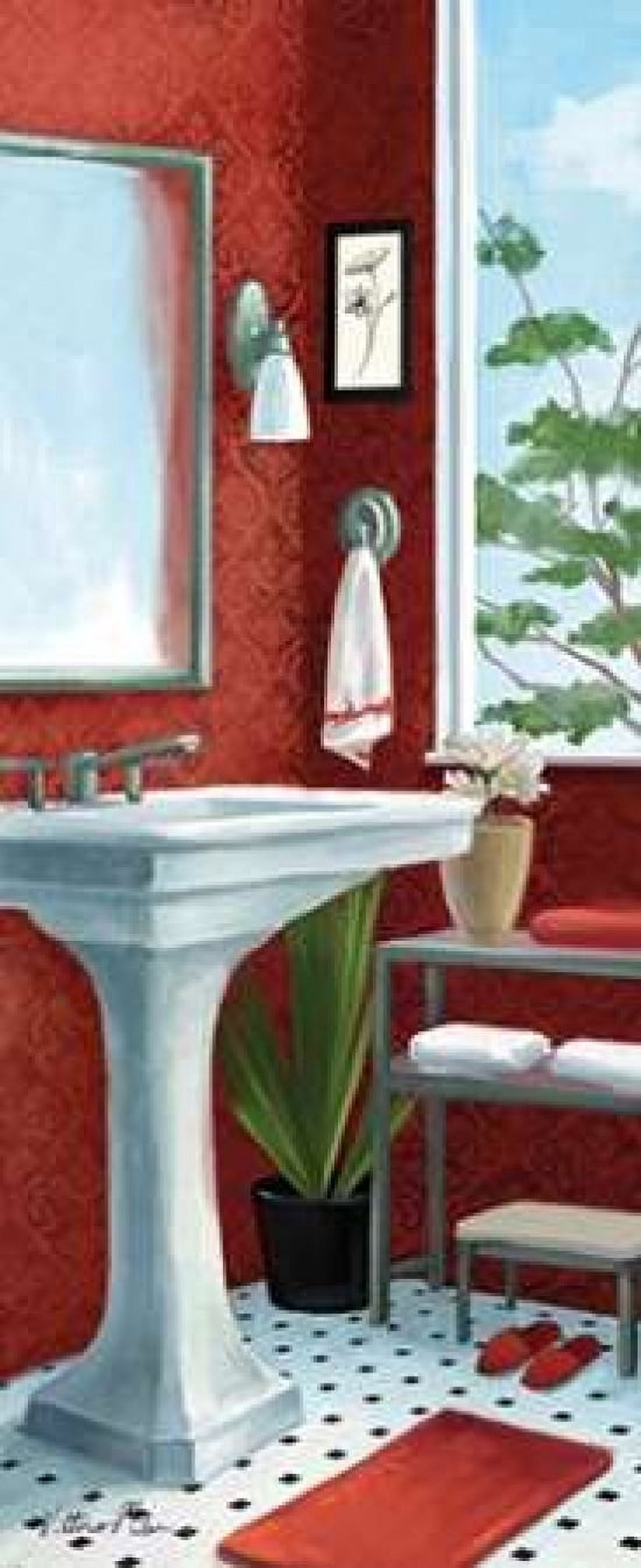 Bath with a View Panel II Canvas Art - Vittorio Milan (24 x 48)