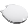 thumbnail image 1 of Premium  Wood Toilet Seat, White/White Hinge, 1 of 5