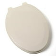 thumbnail image 1 of BathDecor Bone Deluxe Molded Wood Elongated Toilet Seat with Adjustable Hinge, 1 of 4