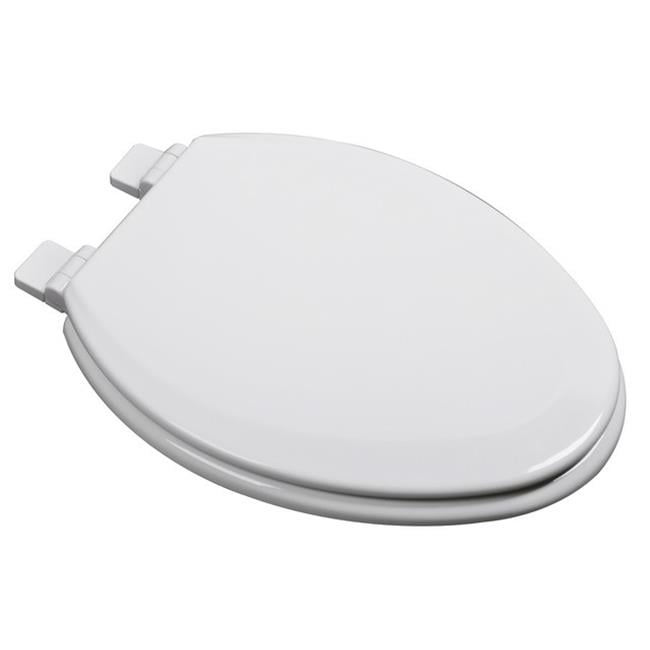 BathDecor White Slow Close Premium Elongated Molded Wood Toilet Seat with adjustable hinge and OSG (odor stain guard?