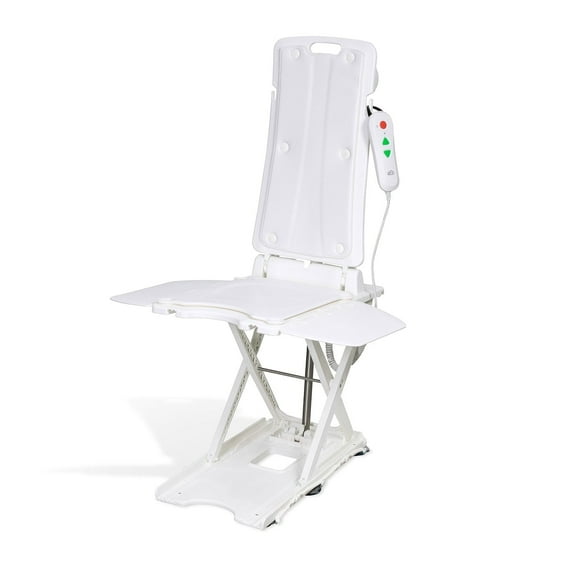 BathLyft a Reclining Bath Lift Chair, Battery Operated with Remote Control, for Elderly and Disabled