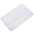 thumbnail image 1 of GPED BathTub Mat, Non-Slip Bath Mat, Machine Washable Shower Mat for Bathtub Floor Liner Mats with Suction Cups and Drain Holes, Clean and Soft on Feet, 34x22 Inch for Bathroom Floor, Clear, 1 of 6