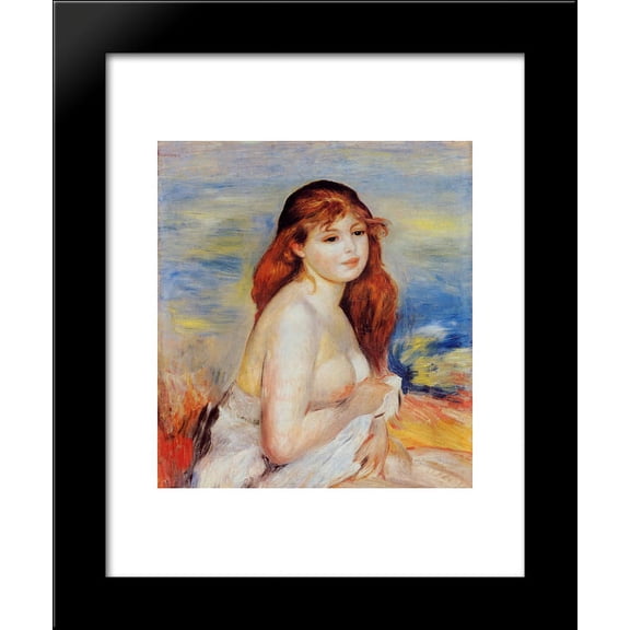 Bather 20x24 Framed Art Print by Renoir, Pierre Auguste