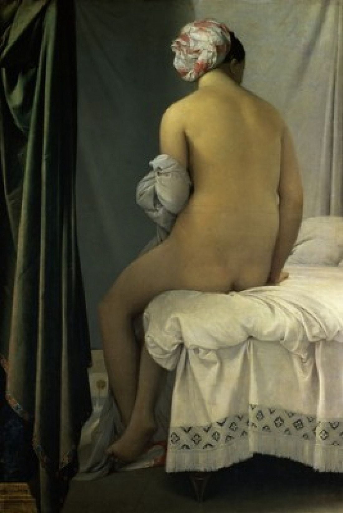 The Bather of Valpincon c 1808-1809 Jean-Auguste-Dominique Ingres (1780-1867French) Musee du Louvre Paris Canvas Art - Jean-Auguste-Dominique Ingres (18 x 24)