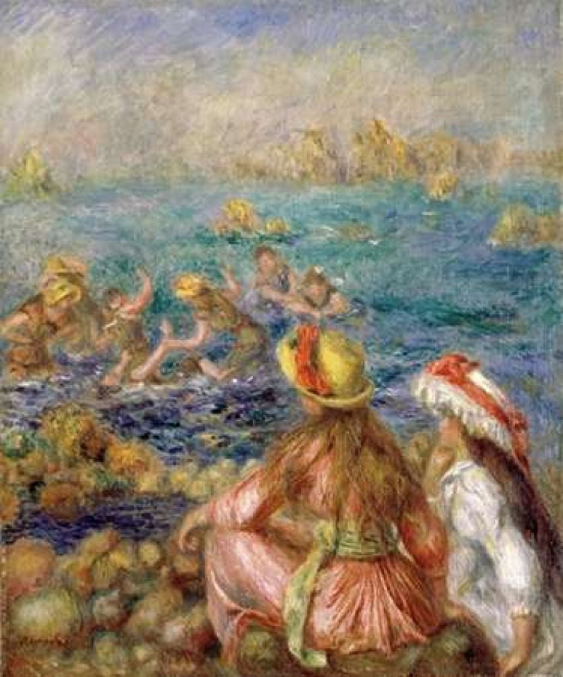 Bathers Canvas Art - Pierre-Auguste Renoir (20 x 24)