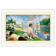 thumbnail image 1 of Bathers at Asnières - Paris France - From an Original Color Painting by Georges Seurat c.1884 - Fine Art Rolled Canvas Print 27in x 40in, 1 of 4