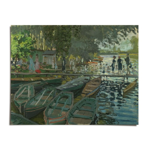Bathers at La Grenouillere - Claude Monet - 9x12 - Wall Art Print - UNFRAMED