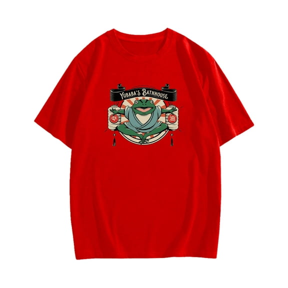 Bathhouse Frog Cotton casual T-shirt