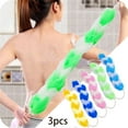 Bathing Accessories 3 Back Scrubber Bath Shower Mesh Sponge Exfoliating