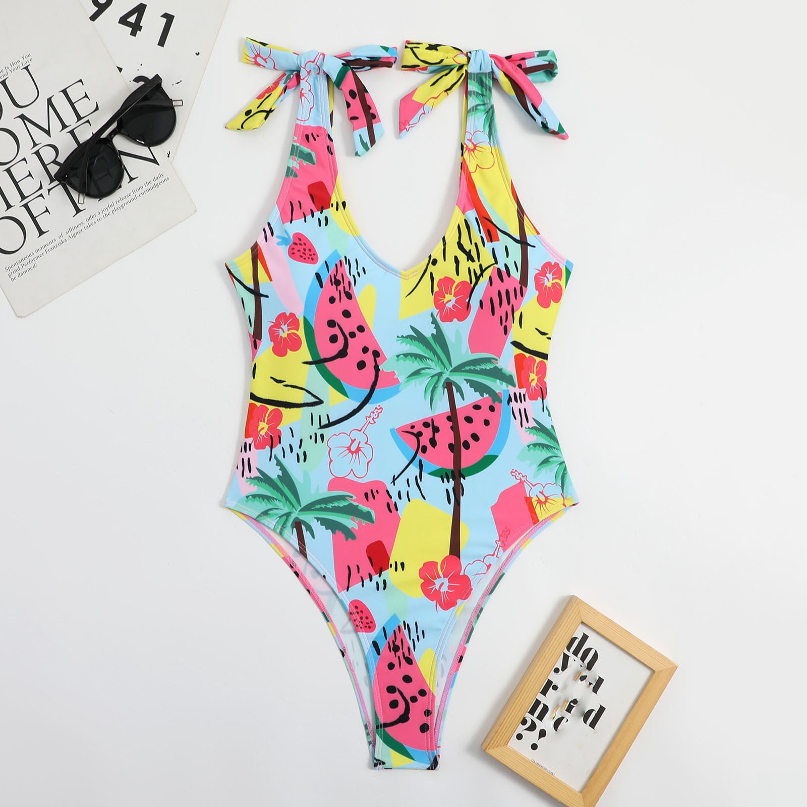 Bathing Suit Black One Piece Bathing Suit One Shoulder Swimsuits for