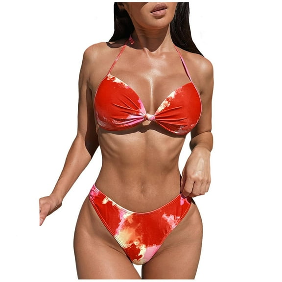 Bathing Suit Plus Size Two Piece Bathing Suit for Women Two Piece High Cut Swimsuit Bikini Sets for Women 2 Piece High Waisted Bathing Suit